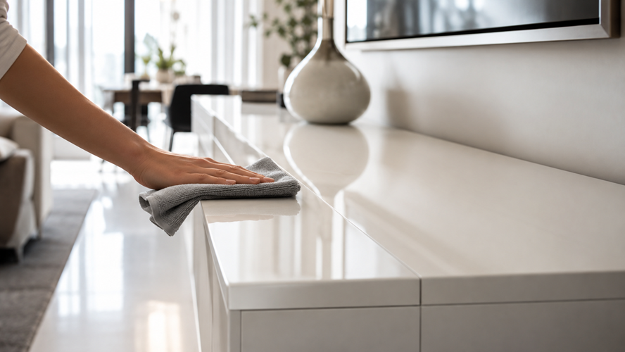 Cómo evitar que las huellas arruinen el aspecto de tus muebles lacados